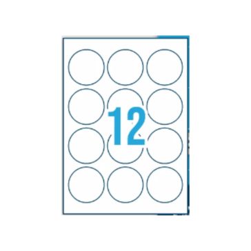 Nyomtatható címke - 60mm 12db/ív
