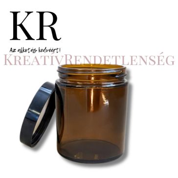 Vintage hangulatú 120ml tégely EZÜST SZÍNŰ ALU fedővel