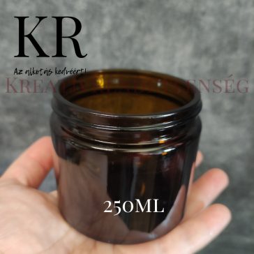 Vintage hangulatú 250ml tégely fedővel